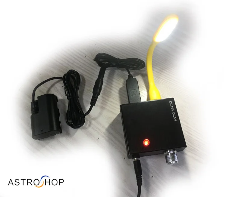 Адаптер питания 12 V-5 V 2A с астрономическим красным освещением