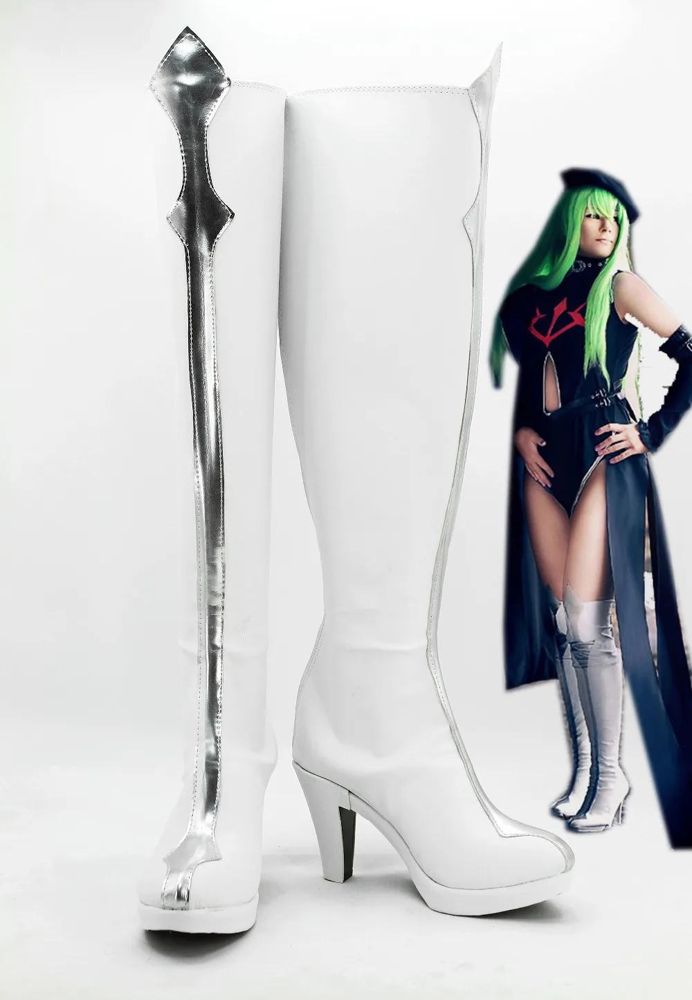 Код GEASS Lelouch of the восстание Cosplay C.C. Ботинки для косплея героев мультфильма