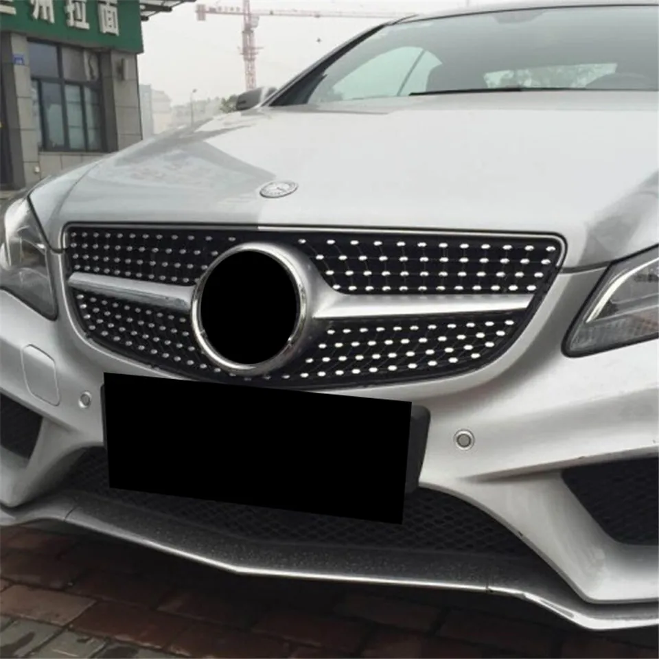 Серебряный W207 C207 A207 Алмазный гриль автомобильный передний бампер решетка решетки для Mercedes для Benz E для купе W207 C207 A207