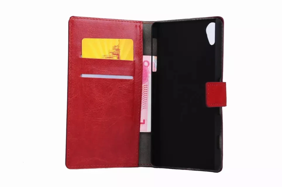 Для Fundas Sony Xperia Z4 случае Роскошные Crazy Horse флип Чехлы-бумажники Стенд кожаный Слот