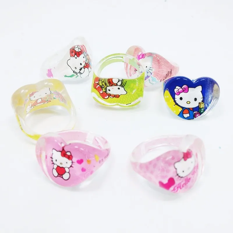 Бесплатная доставка 50 шт. высококачественные милые Мультяшные кольца для