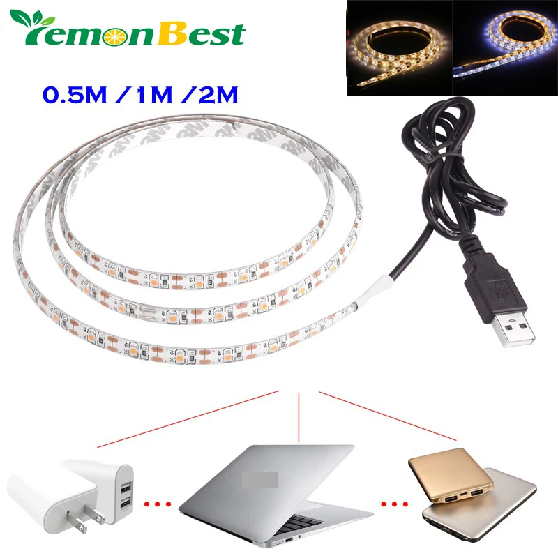 Светодиодная лента SMD3528 с USB-кабелем Рождественская Гибкая LED полоска для