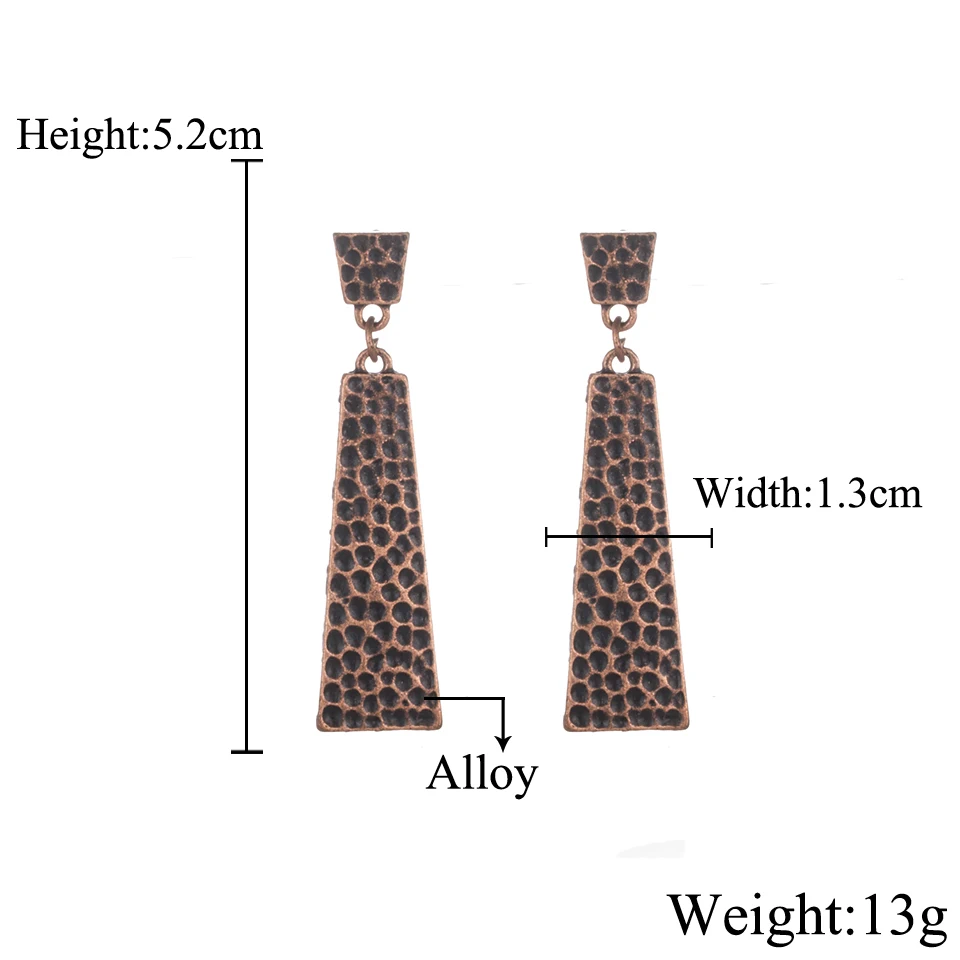 Женский винтажный античный сплав Подвеска для сережек Висячие женские серьги