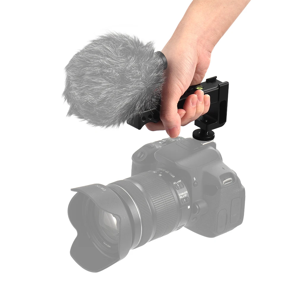 Ручка Andoer с верхней рукояткой и двойным основанием для холодного башмака Canon EOS