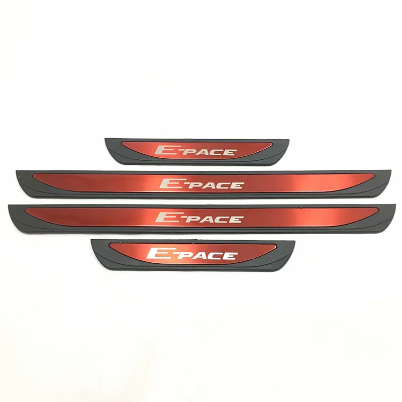 Stainless Steel For Jaguar E-PACE 2017 2018 Door Sill Trim Protectors Guard Cover Car Styling accessories 4pcs | Автомобили и