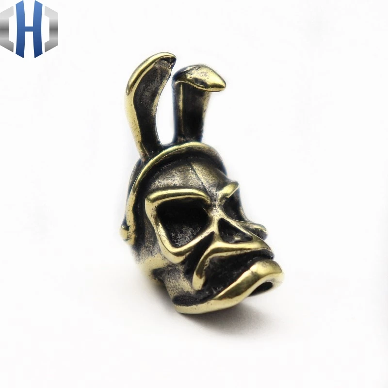 2019 панк череп латунные ножи бусины Зонт веревка Открытый EDC Кролик уши Череп Бусы