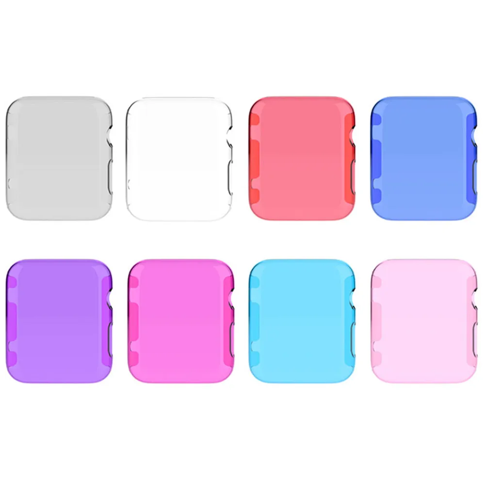 Watch Case for Apple Watch band apple watch 5 4 3 cover 44mm 40mm Colorful cover PC Frame iwatch apple watch series 5 4 3 44 mm