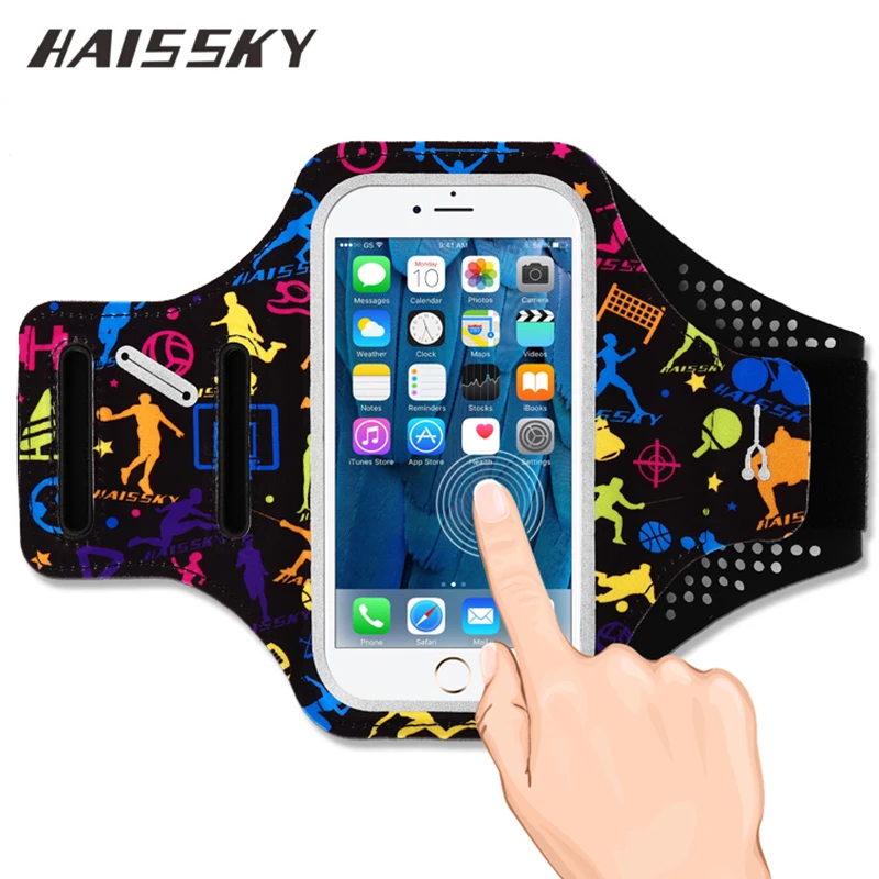 Чехол HAISSKY для Samsung S8 S9 S10 Plus A50 A70 сенсорный ремешок iPhone Xiaomi|Крепления на руку| |