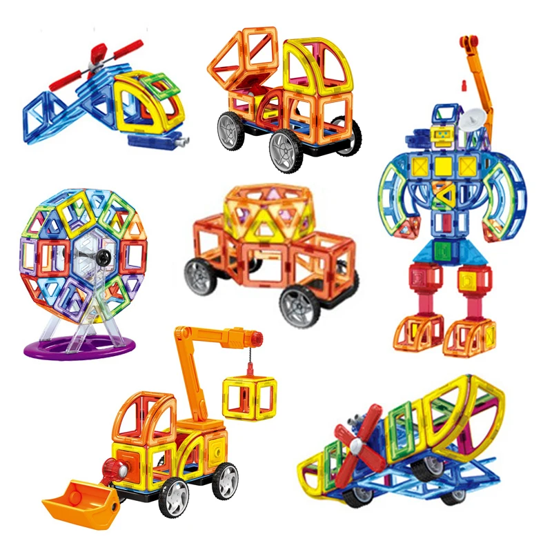 3D DIY Магнитный конструктор строительные блоки дорожный полет инженерные
