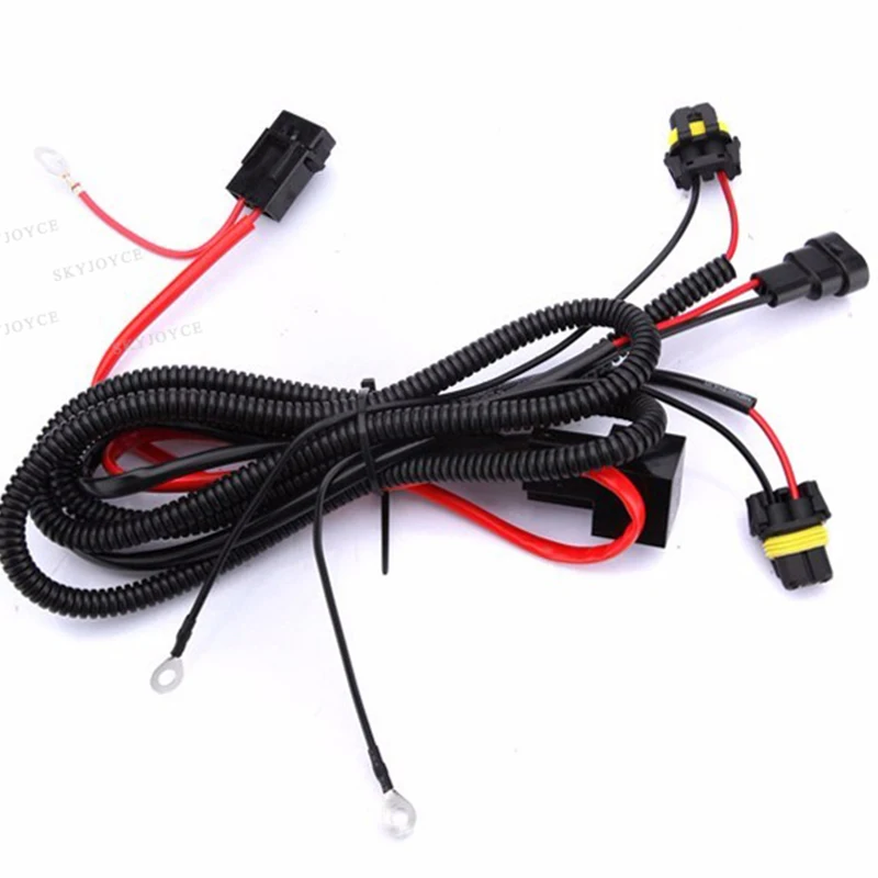 SKYJOYCE цельнокроеное платье 12В 35 Вт/55 Вт 40A 75 Вт 60A hid-реле пучок проводов Удлинительный Кабель-адаптер для H1 H7 H11 9005 9006 HID Xenon Kit(набор для ксенона
