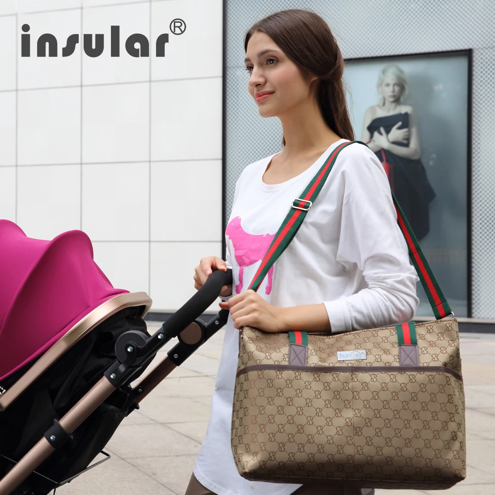 Модные нейлоновые сумки для пеленок с высококачественными детскими