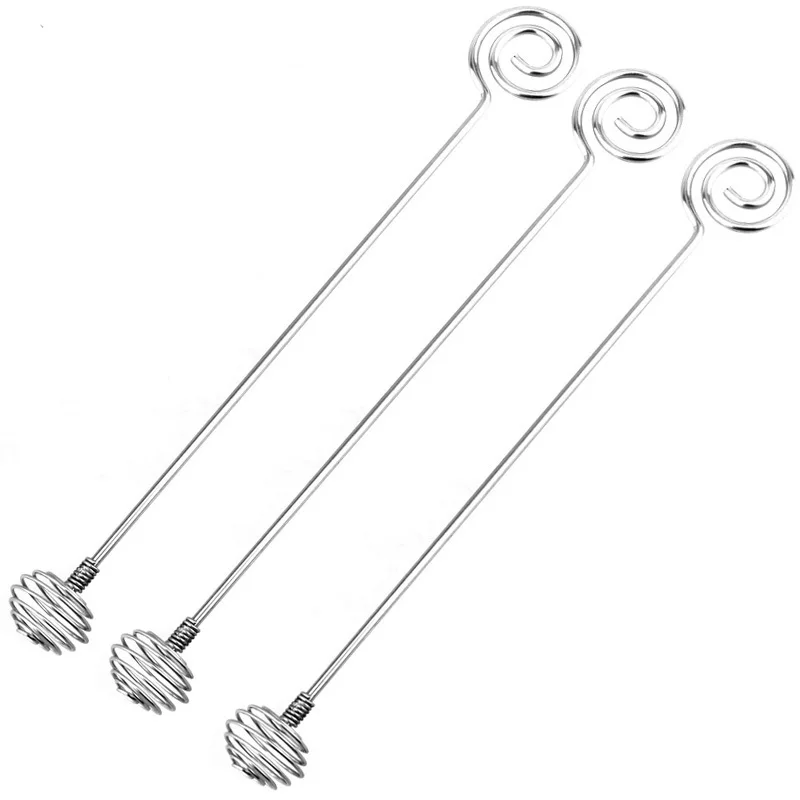 3 шт./партия длинная ручка из нержавеющей стали медовая пчела перемешивание