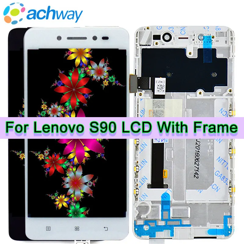 Для 5 0 &quotLenovo S90 ЖК дисплей кодирующий преобразователь сенсорного экрана в сборе с