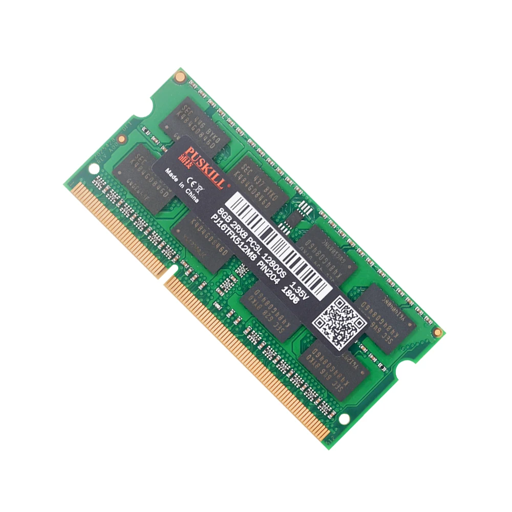 Память ноутбука DDR3 8 Гб 1600 МГц PC3L 204Pin 1,35 V без ecc ram