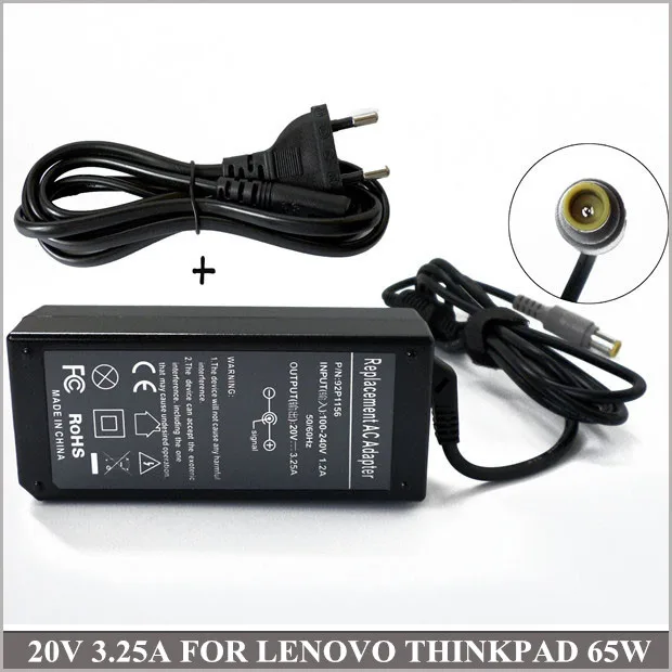 Зарядное устройство для ноутбука 20 в 3 25 А 65 Вт|ac adapter charger|20v 3.25a 65w20v |