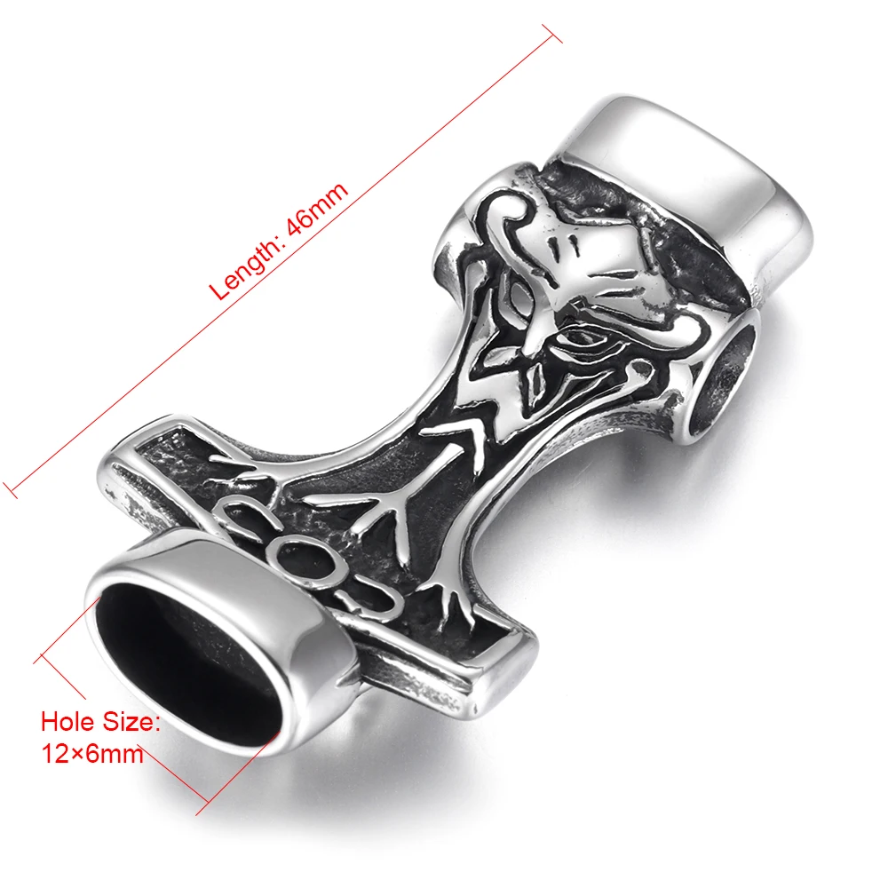 Топор викингов из нержавеющей стали коннектор змея изогнутое отверстие 12*6 мм для