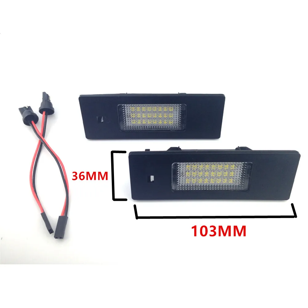 2 шт. ОШИБОК белый 12V 24SMD светодиодный номерной знак светильник подходит для