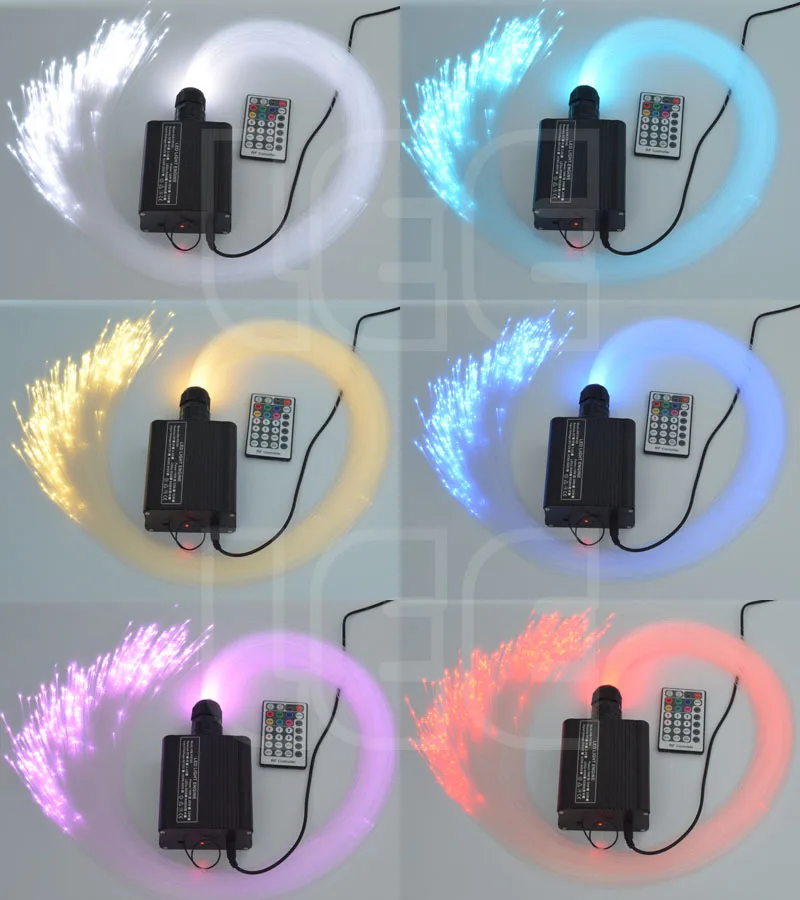 Новый 16 Вт RGBW LED волокно 0ptic Star комплект потолочного освещения смешанные 200 нитей (0