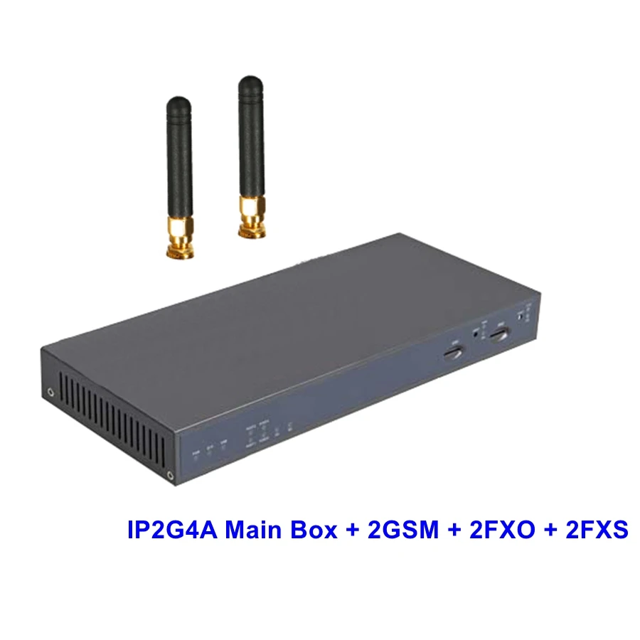 IP2G4A 2G2O2S GSM IP АТС Asterisk Готовые Analog SIP IAX2 Сервера с 2GSM 2FXO 2FXS Порты Поддерживает 1-2 КВ. М