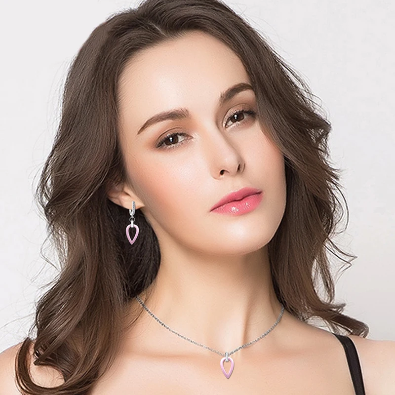 2017 модные перевернутые треугольные серьги и ожерелье для женщин Элегантный