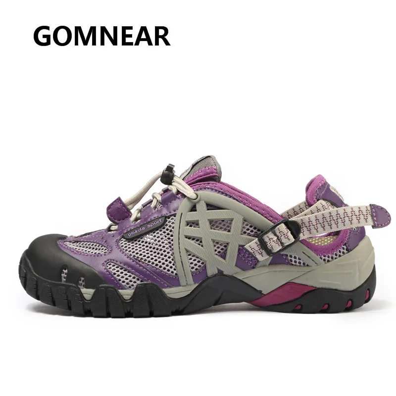 Purple Gomneat/женская летняя дышащая нескользящая обувь без шнуровки; пляжная удобная обувь для прогулок; - Цвет: Purple