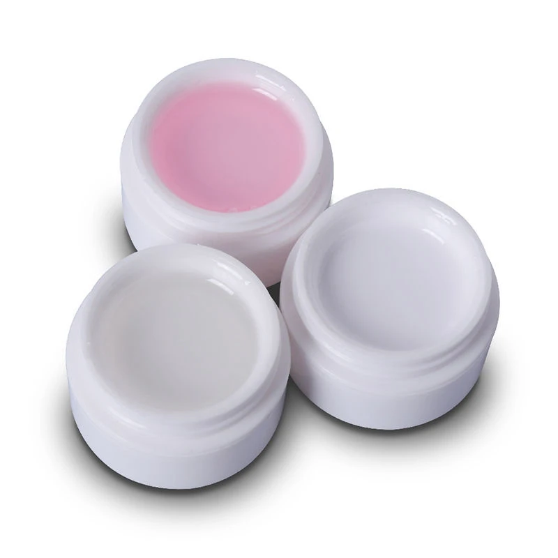 Elite99 гель маникюр наращивание ногтей прозрачный розовый белый с Кисть для