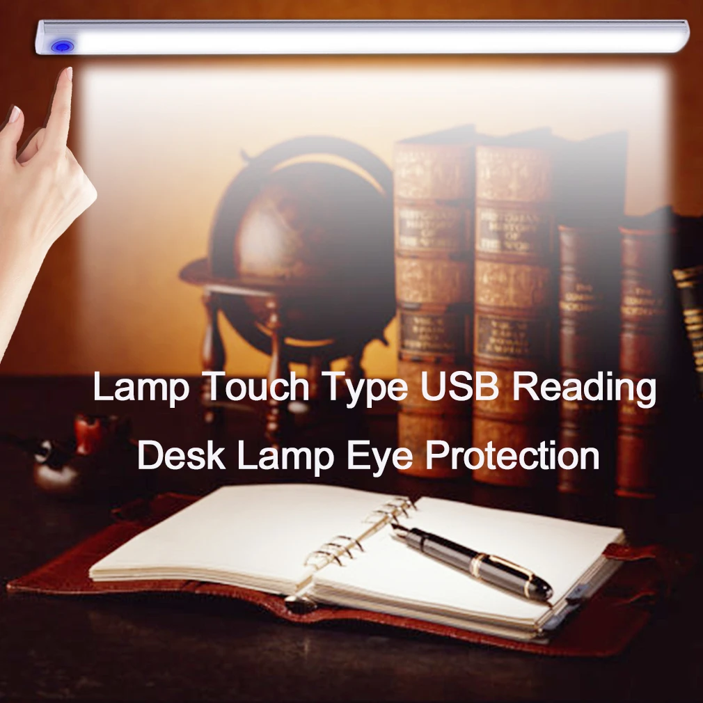 ICOCO новейшая ультра тонкая Настольная лампа с регулируемой яркостью 110 240 В 6 Вт