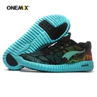 ONEMIX Бесплатная доставка, женская спортивная обувь для мужчин, сетчатые спортивные кроссовки черного и красного цвета, спортивная обувь для бега, уличные Прогулочные кроссовки