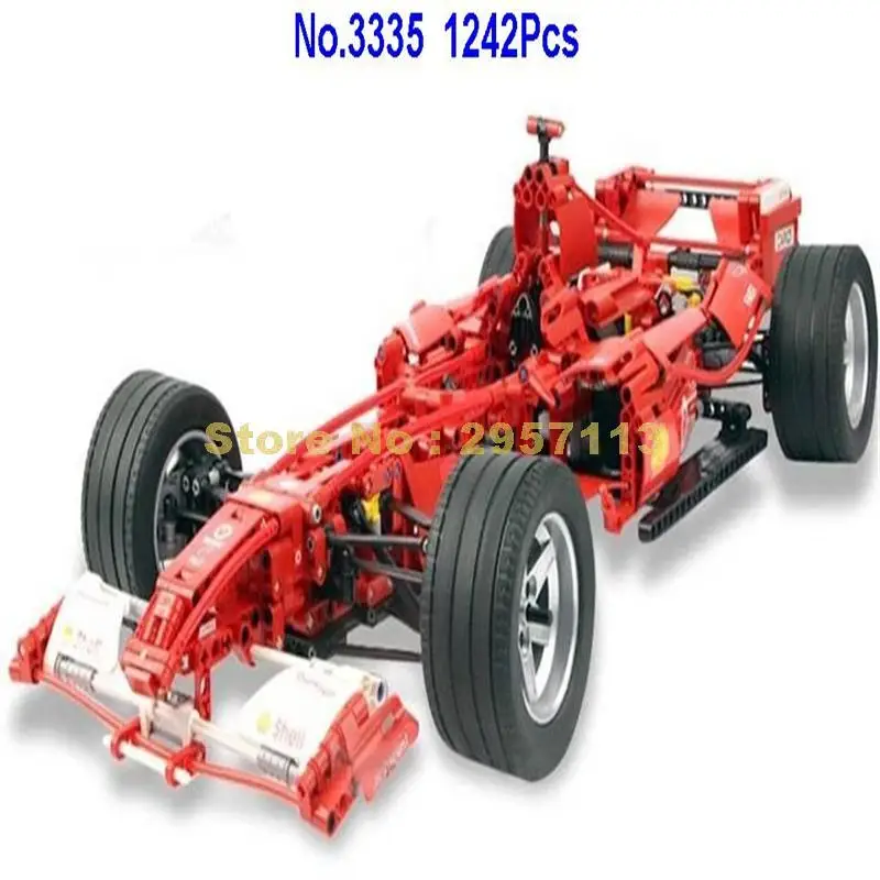 3335 1242 шт. F1 формула гонки 1:8 Car Building Block Совместимость 8674 Кирпич игрушка | Игрушки и