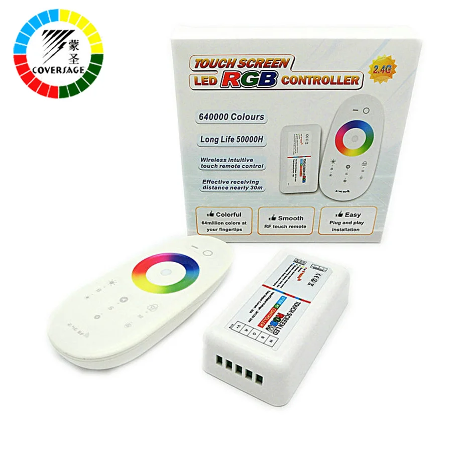 Контроллер Coversage для светодиодных лент 2 4G RGB сенсорный экран Радиочастотный