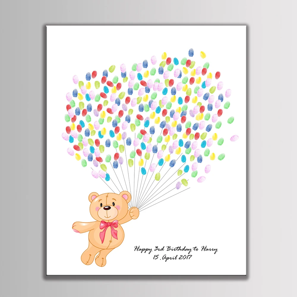 Творческая Гостевая книга HAOCHU сделай сам сканер отпечатков пальцев мишка тедди