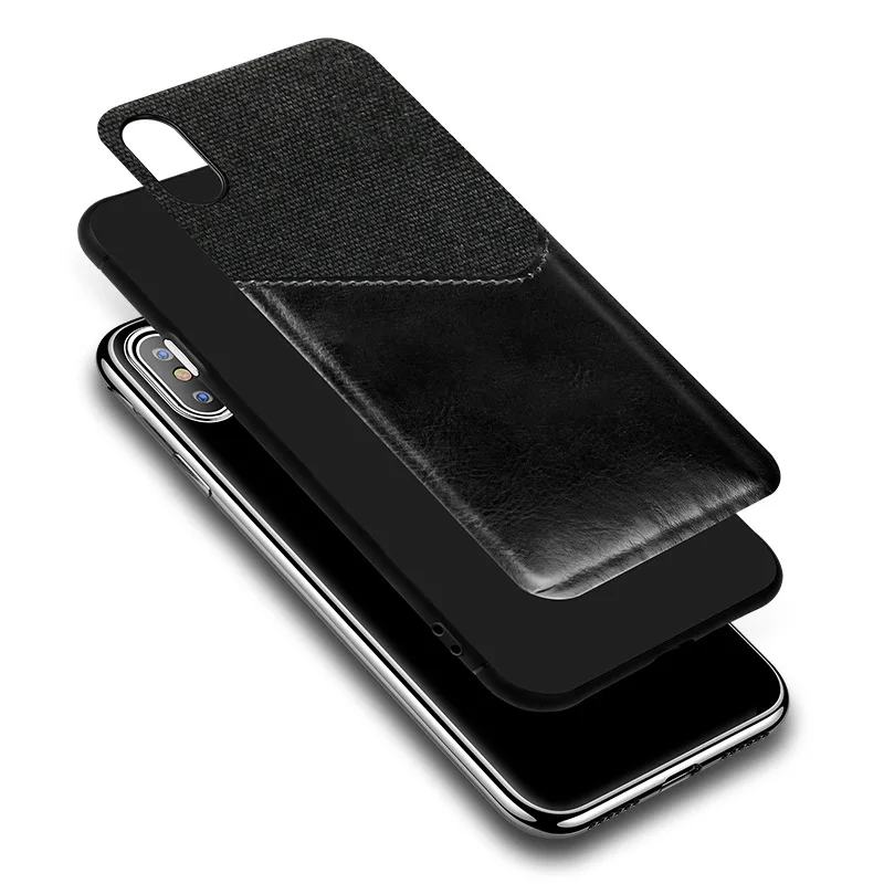 For Iphone 6 6S Plus Phone Shell 7 8 Cloth Card bag Cover for X XS XR Max |
