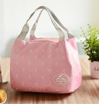 

sweet print Portable Lunch Bag Tote Picnic Insulated Cooler Zipper Organizer LunchBox PK #3