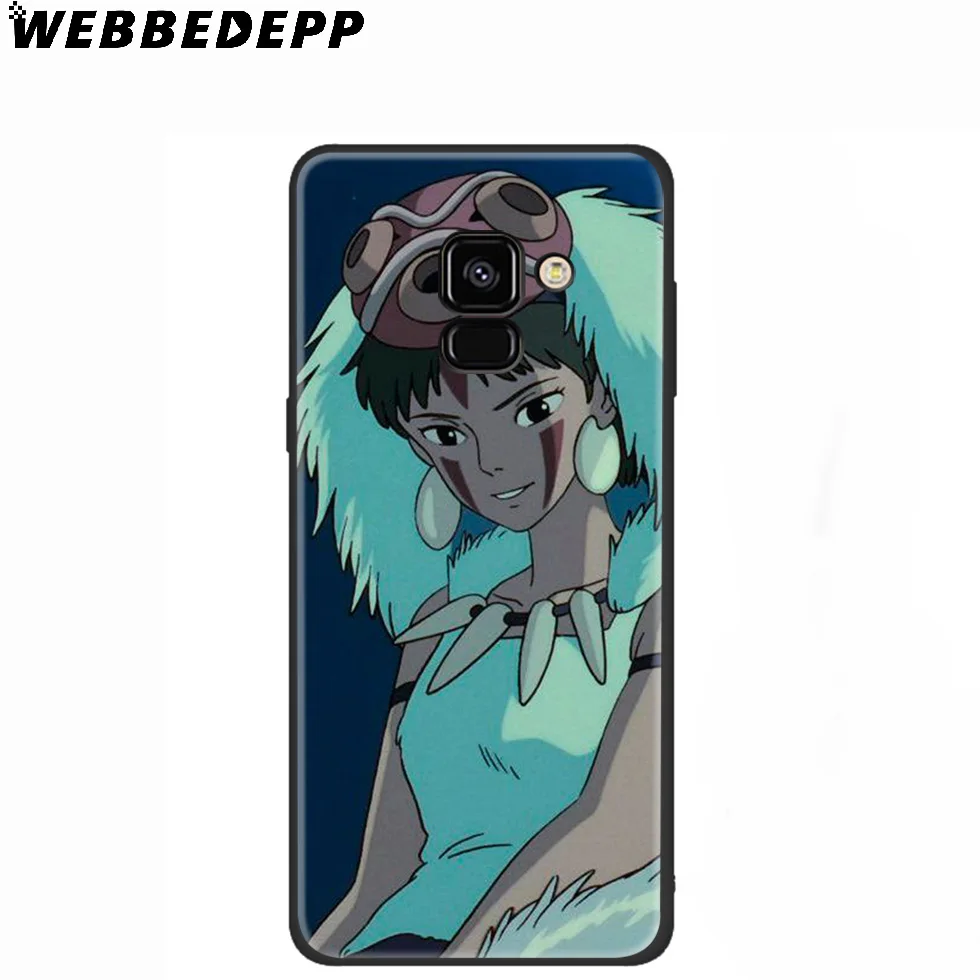 WEBBEDEPP Princess Mononoke Silicone Case for Samsung Galaxy A3 A5 A6 A7 A8 A9 A10 A20 A30 A40 A50 A70 M10 M20 M30 |