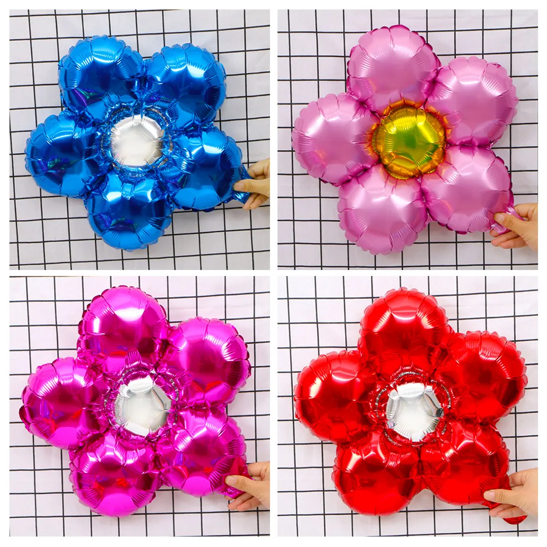 1 шт. свадебные цветы алюминиевые воздушные шары для дня рождения оптовая продажа