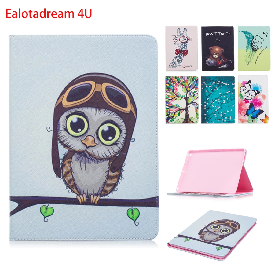 Чехол Folio Couque для iPad 9 7 2017 A1822 A1823 с мультяшной подставкой из искусственной кожи