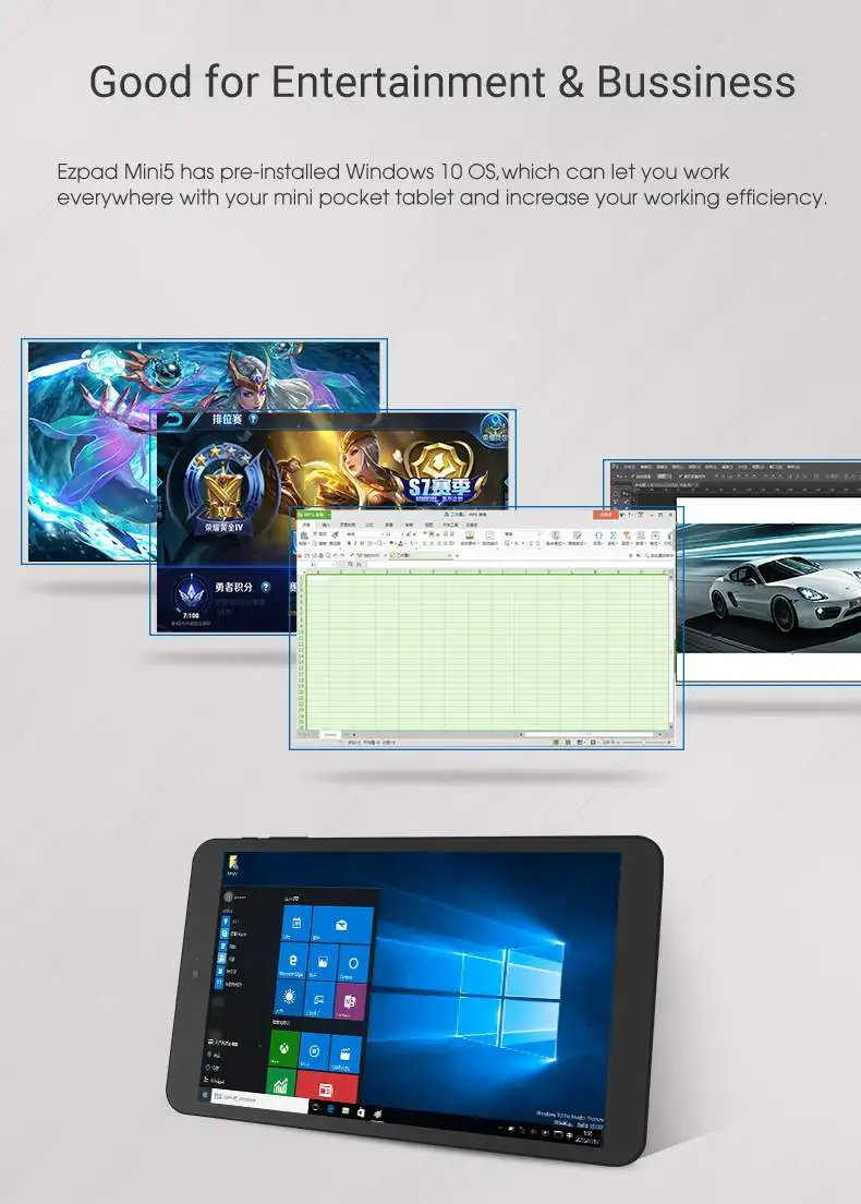 Оригинальная коробка Jumper Ezpad Mini 5 Intel Cherry Trail Z8350 2 Гб ОЗУ 32 Гб Windows 10 8 дюймов планшет