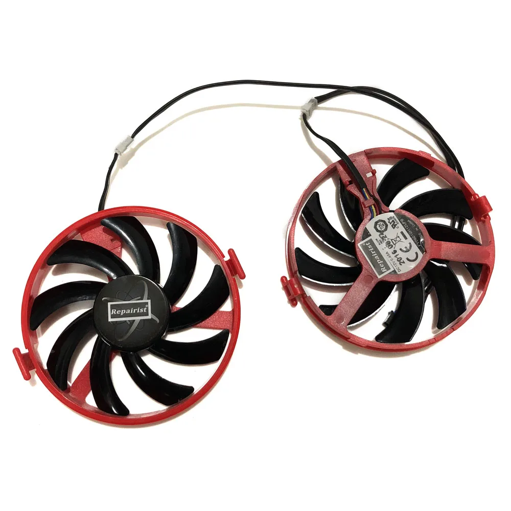 2 шт./компл. GPU радиатор FDC10H12S9 C FY09010H12LPB/охлаждающий вентилятор для XFX R9 380X R7 370 Grahics в
