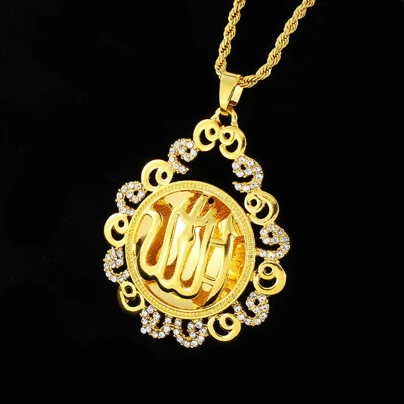 Ближний восток ювелирные изделия аллах капля воды кружева инкрустация кристалл