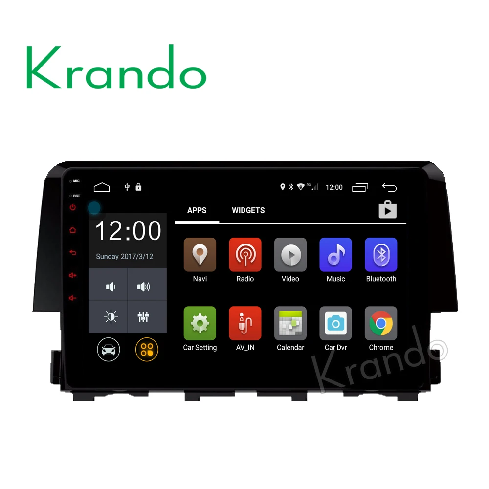 Krando 10 1 &quotAndroid 7 автомобильный аудио радио gps навигация Мультимедийная система для
