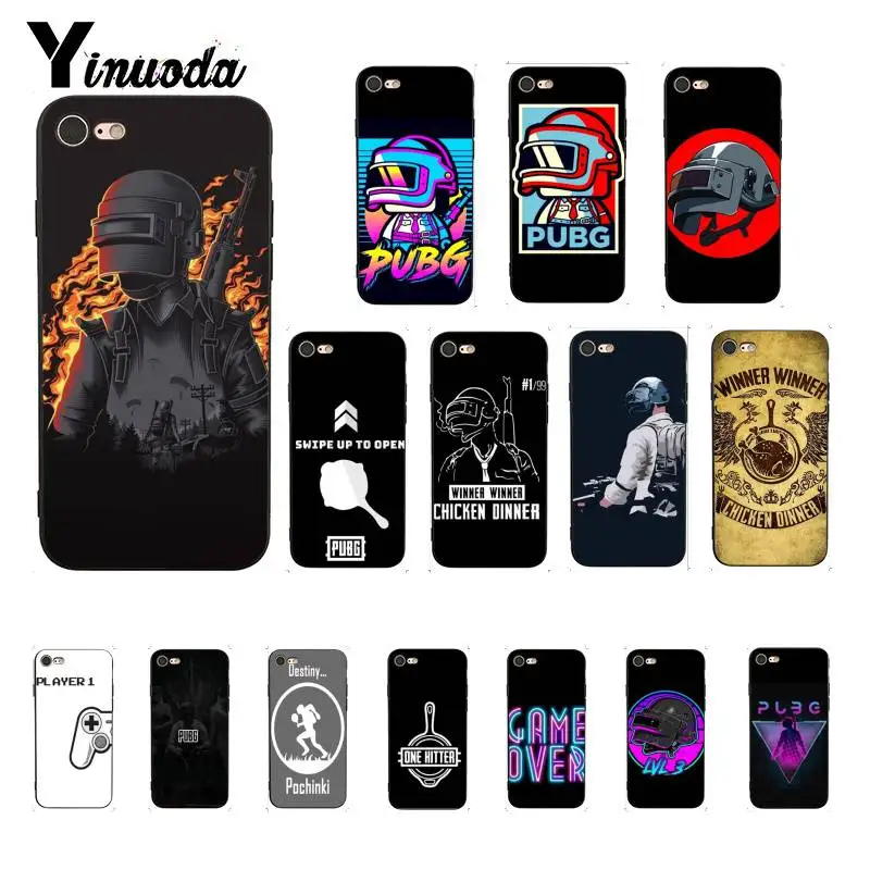 Yinuoda Hot Game PUBG Winner Phone Case for iPhone 8 7 6 6S 6Plus X XS MAX 5 5S SE XR 10 Cover 11 pro max | Мобильные телефоны и