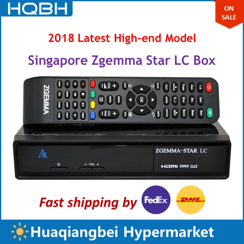 High-end Сингапур Starhub цифровой телеприставка с кабелями Zgemma Star LC Ultra HD set top box ТВ