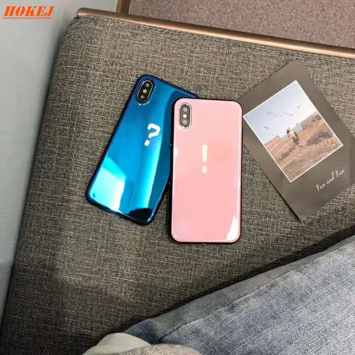 HOKEJ TPU фарфоровый Синий чехол для телефона простой дизайн в Корейском стиле iPhone 6 7