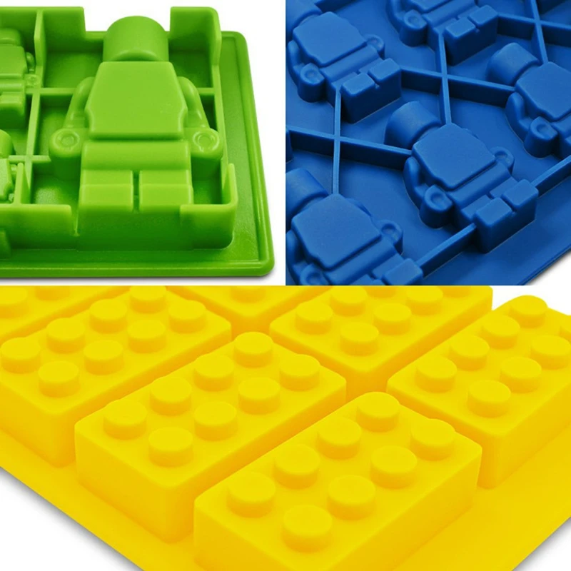1 шт. детская форма мини-фигурка робота строительные отверстия лоток Lego с формой