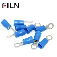 rv2 4s blue ring insulated terminal cable wire connector suit 1 5 2 5mm electrical crimp terminal 100pcspack