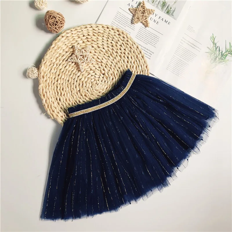 Милые Детские Юбки принцессы модные вечерние юбки для девочек на день рождения