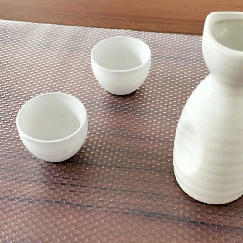 EVA прозрачный нескользящий шкаф полка для ящика коврик Каплевидная форма 120*45