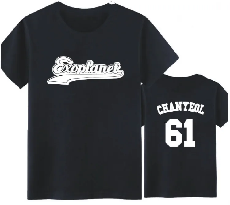 Новинка EXO Planet #3 kpop exo chanyeol sehun xiumin baekhyun летняя футболка женская k pop Футболка harajuku