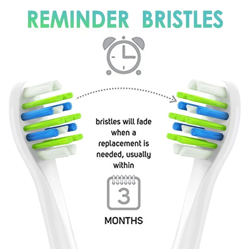 4 шт./лот зубная щетка головки для PHILIPS Sonicare Proresult InterCare HX9003 HX6930 HX9340 HX6950 HX6710 HX9140 HX6530