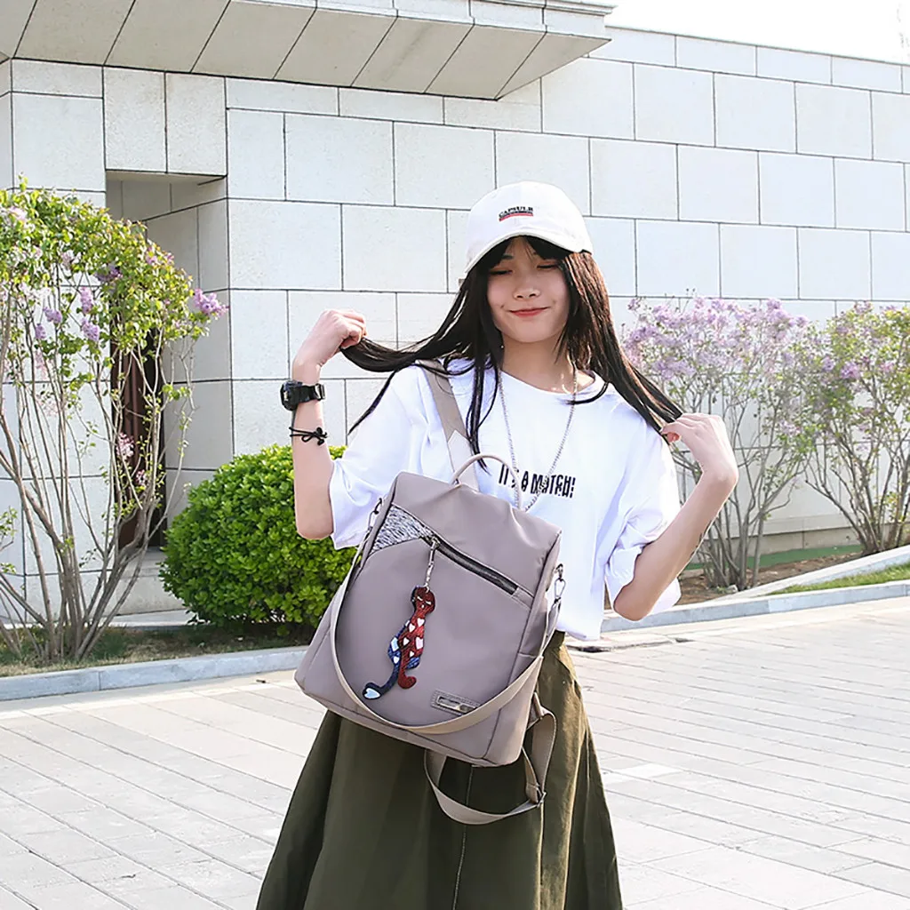 

High Quality Women Backpack Women Large Capacity Backpack Simple Stylish Waterproof Student Bag Backpack Zaino Donna#G7